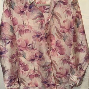 Bailey 44 Pink and Purple Floral Button Down Shirt